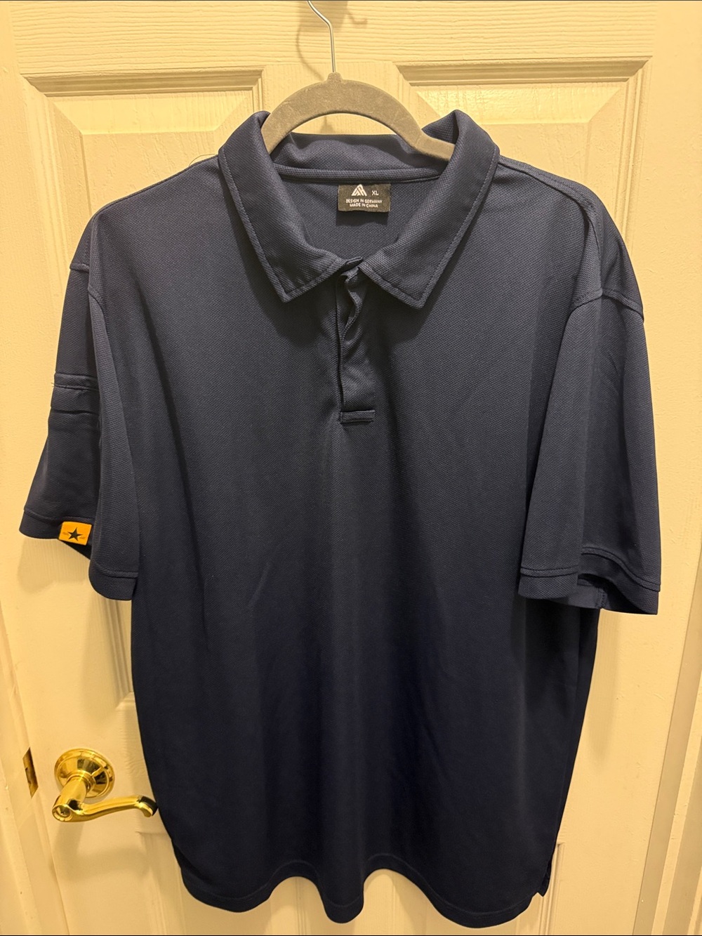 Men's Navy Tactical Polo Shirt - Athletic Casual